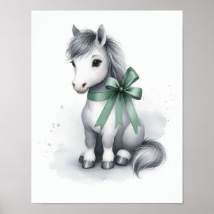 Décoration murale de nursery pour chevaux