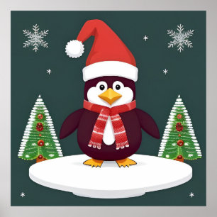 Décoration murale de pingouin de Noël pour chambre
