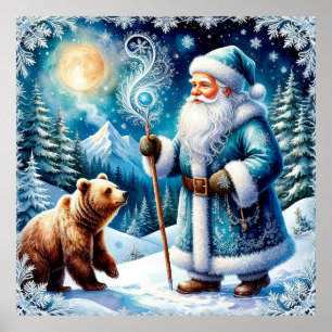 Décoration murale d'hiver du Père Noël pour la mai