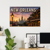 Décoration murale du Quartier français de La Nouve (Bureau à domicile)