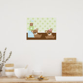 Décoration Murale Enfants Ours Brun (Cuisine)