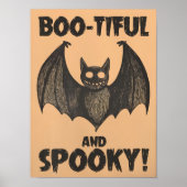 Décoration murale Halloween BOO imprimable Affiche (Devant)