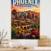 Décoration murale panoramique du désert de Phoenix (Cuisine)