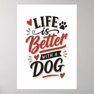 Décoration murale pour amateur de chiens - La vie