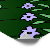 décoration murs fleurs motif (Coin)