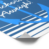 Décoration nautique | Affiche « Anchors aweigh » (Coin)