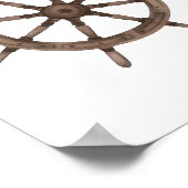 Décoration nautique de roue de bateau à l'aquarell (Coin)