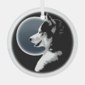 Décoration personnalisée de l'ornement Husky Wolf  (Recto)