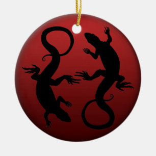 Décoration personnalisée de l'ornement Lizard
