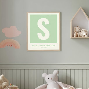 Décoration personnalisée de mur de nurserie avec p