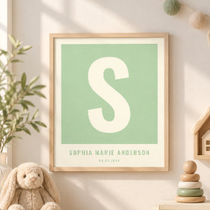 Décoration personnalisée de mur de nurserie avec p