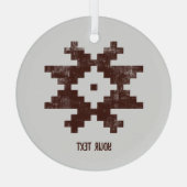 Décoration personnalisée de Star balte de Noël (Verso)