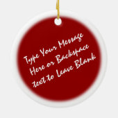 Décoration personnalisée par ornement enroué de (Dos)