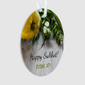 Décoration pour l'ornement Sukkah Happy Sukkot (devant)