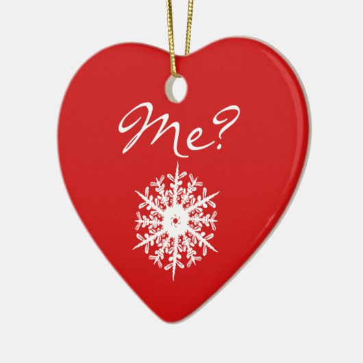 Décoration rouge de proposition de Noël de forme (Gauche)