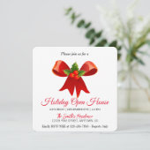 Décoration rouge pour la carte de vacances de l'ar (Debout devant)