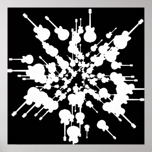 décoration sur le thème de la musique en noir et b (Devant)