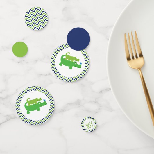 Décorations Confetti Baby shower Alligator Preppy (Groupe)