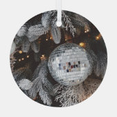 Décorations d'arbres de Noël, fond lumineux festif (Verso)