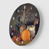Décorations d'automne sur horloge de table (Angle)