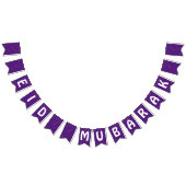 Décorations de bannières de l'Aïd Moubarak pourpre (Tout)