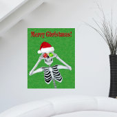 Décorations de chapeau de squelette de Noël avec d
