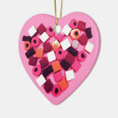 décorations de coeur de sucrerie (Gauche)