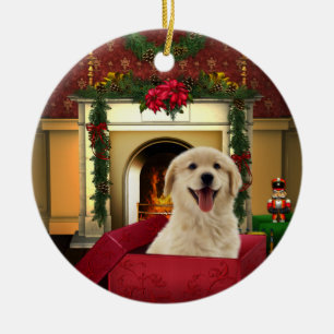 Décorations de Noël en forme de Golden Retriever p