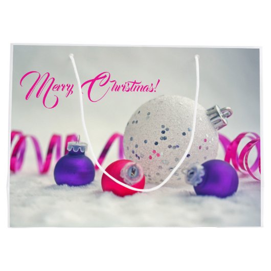 Décorations de Noël Grand sac cadeau (Dos)