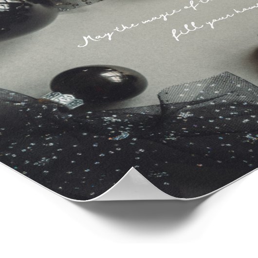 Décorations de Noël noir rétro (Coin)