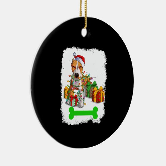 Décorations de Noël PitBull Pajama Santa Hat (Droite)