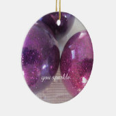 Décorations de Noël violettes scintillantes (Droite)