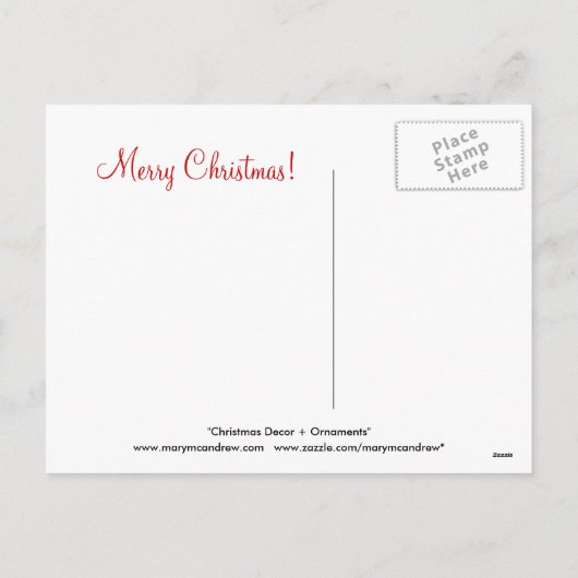 Décorations de Noël / Yule Carte postale (Dos)