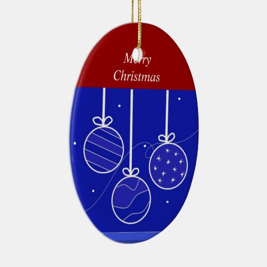 Décorations de vacances rouges, blanches et bleues (Droite)