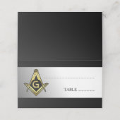 Décorations maçonniques | Freemason Cartes de Plac (Extérieur déplié)