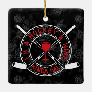 Décorations Ornementales De Hockey Et De Vin Kinda