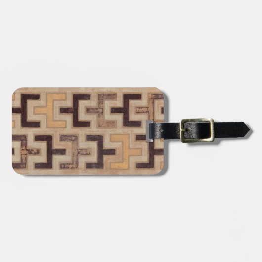 Decorative African Mudcloth Pattern Bagagelabel (Voorkant horizontaal)