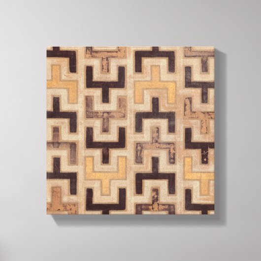 Decorative African Mudcloth Pattern Canvas Afdruk (Voorkant)