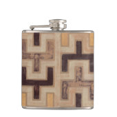 Decorative African Mudcloth Pattern Heupfles (Voorkant)