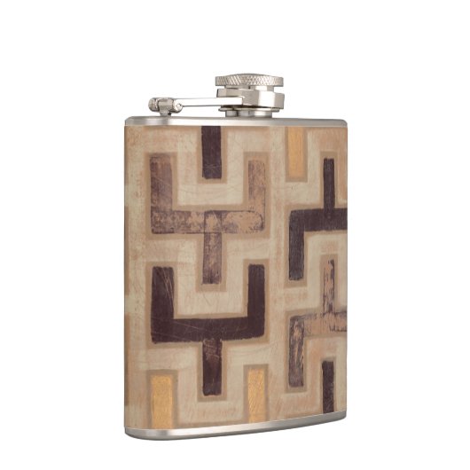 Decorative African Mudcloth Pattern Heupfles (Rechts)