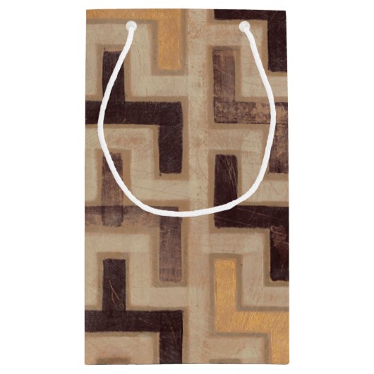 Decorative African Mudcloth Pattern Klein Cadeauzakje (Achterkant)