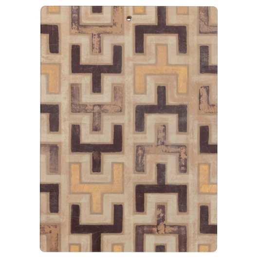 Decorative African Mudcloth Pattern Klembord (Achterkant)