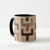 Decorative African Mudcloth Pattern Mok (Voorkant links)