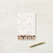Decorative African Mudcloth Pattern Post-it® Notes (Op bureau)