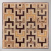 Decorative African Mudcloth Pattern Poster (Voorkant)