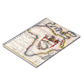 Decorative Antique Africa Map Notebook Notitieboek (Linkerzijde)