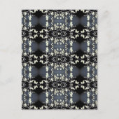 Decorative black and white pattern briefkaart (Voorkant)