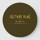 Decorative Business Name Large Clock Grote Klok (Voorkant)