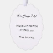 Décorative Carte de déclaration personnalisée pour bébé (Gauche)