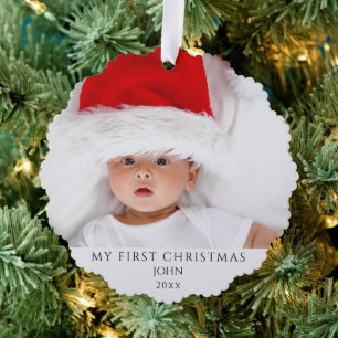 Décorative Carte de Noël avec photo personnalisée pour enfant